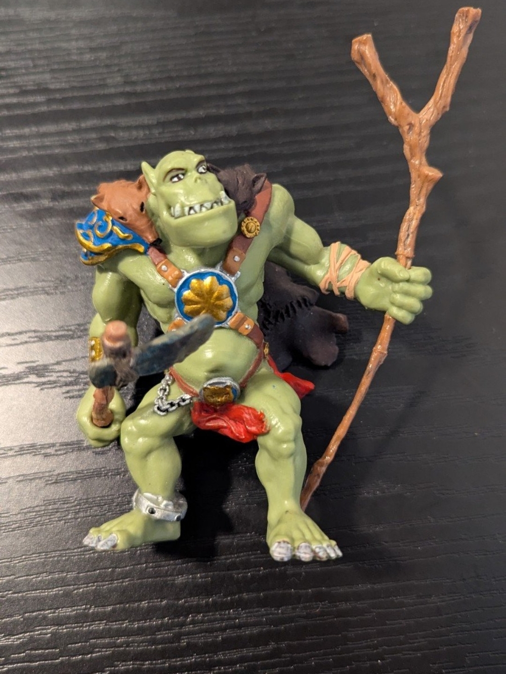 2002 Papo Orc Waghar 38905 Retired Fantasy Warrior Figure